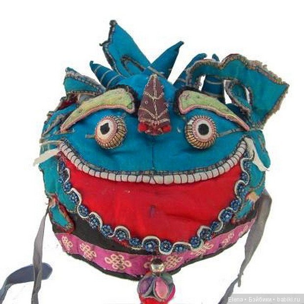 Vintage Chinese Children's Hat или винтажные китайские шапочки (фото 10)