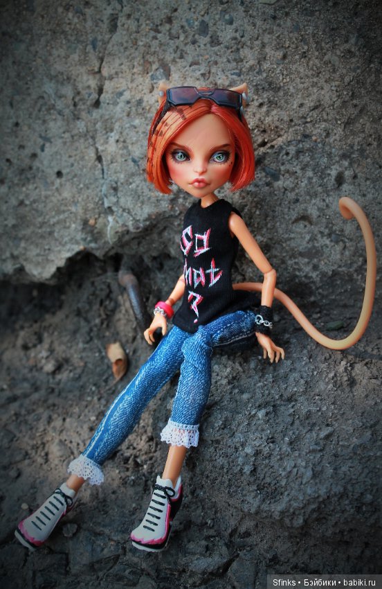 Наглая рыжая морда — ООАК Monster High и Ever After High: репейнт (фото 4)