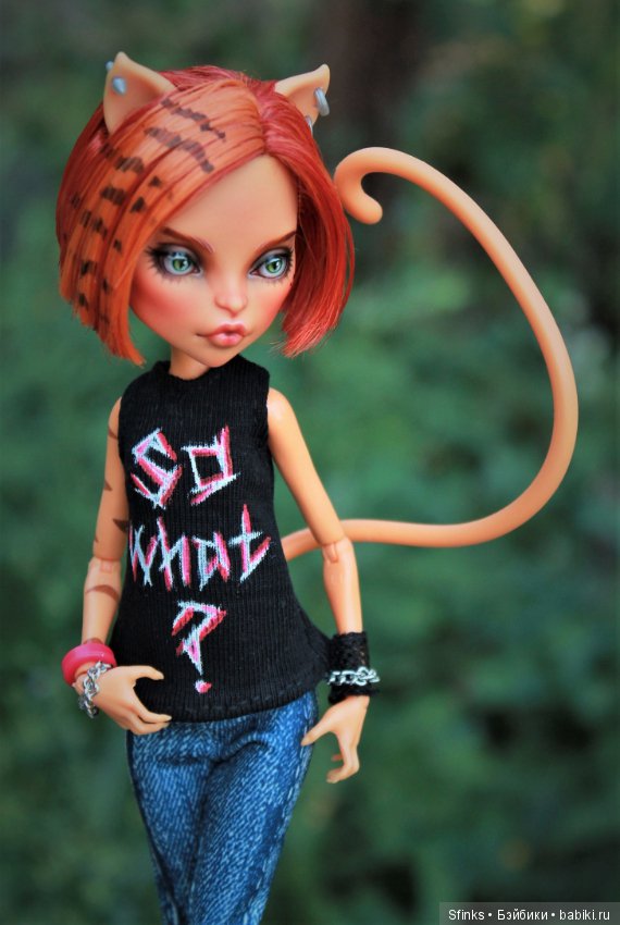 Наглая рыжая морда — ООАК Monster High и Ever After High: репейнт (фото 10)