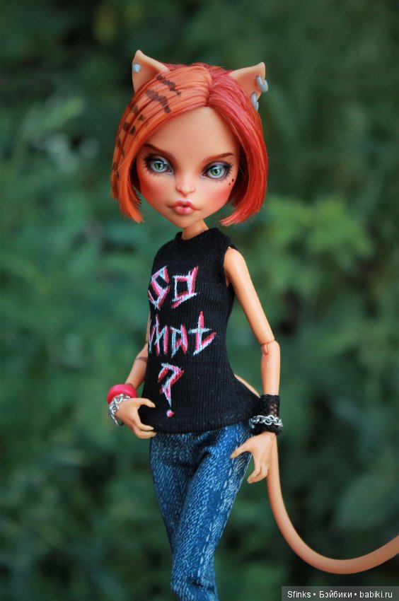 Наглая рыжая морда — ООАК Monster High и Ever After High: репейнт (фото 9)