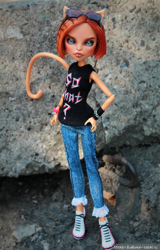 Наглая рыжая морда — ООАК Monster High и Ever After High: репейнт (фото 3)
