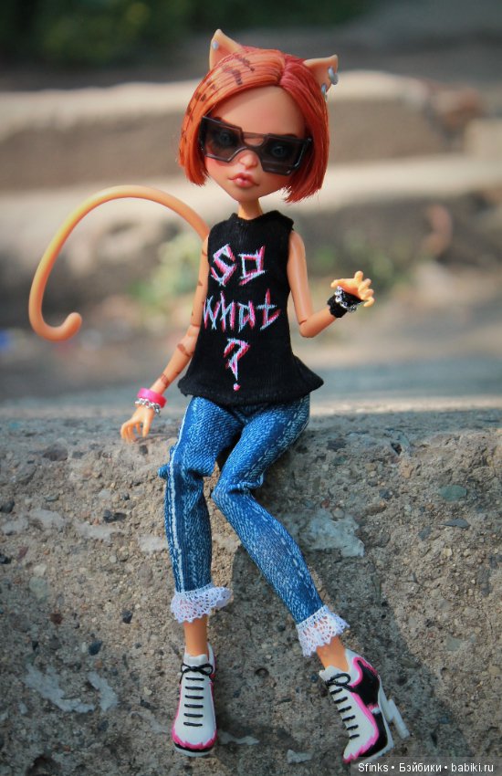 Наглая рыжая морда — ООАК Monster High и Ever After High: репейнт (фото 2)