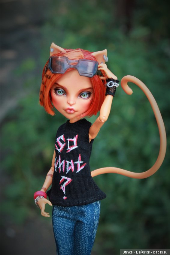 Наглая рыжая морда — ООАК Monster High и Ever After High: репейнт (фото 8)