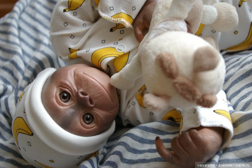 Обезьянка — Куклы Реборн (Reborn): домашние фото