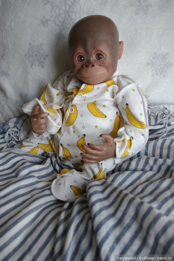 Обезьянка — Куклы Реборн (Reborn): домашние фото (фото 9)