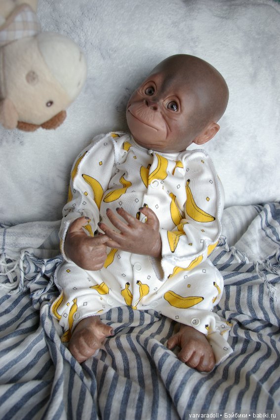 Обезьянка — Куклы Реборн (Reborn): домашние фото