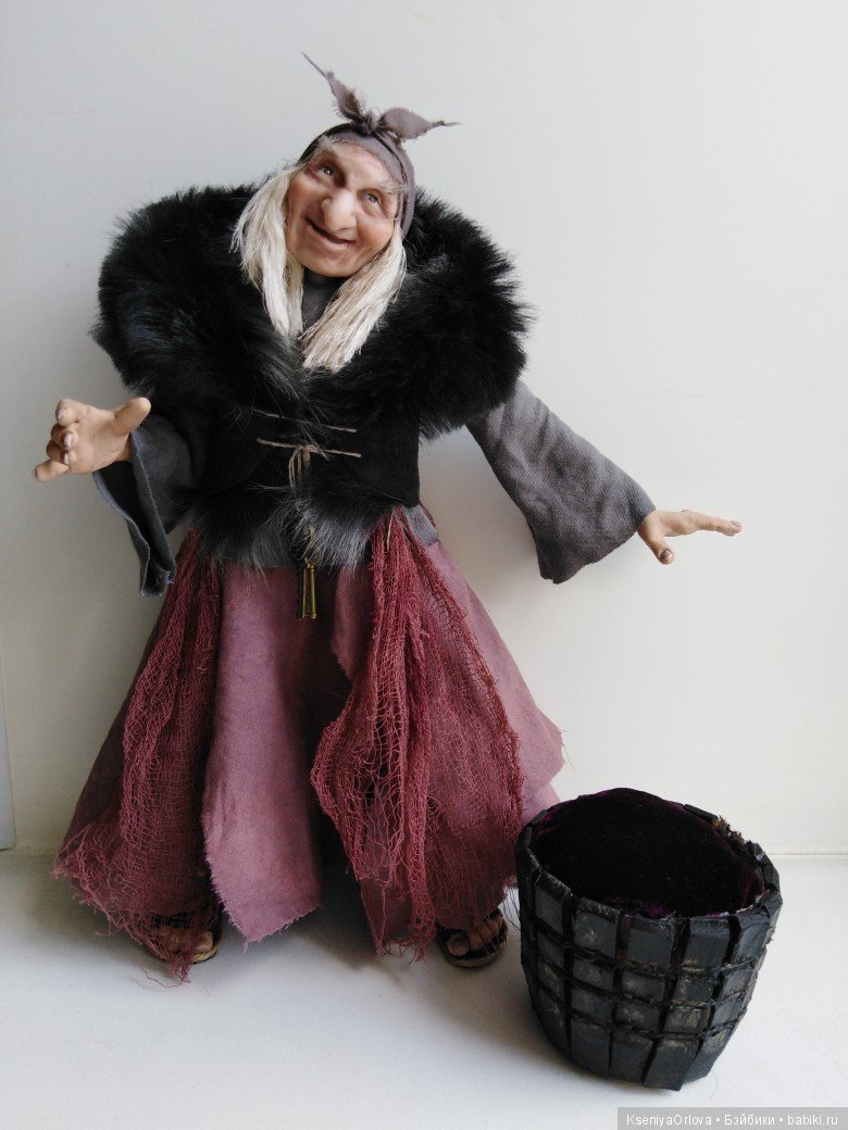 Кукла Баба-Яга — Лепка авторских кукол: полимерная глина (фото 6)