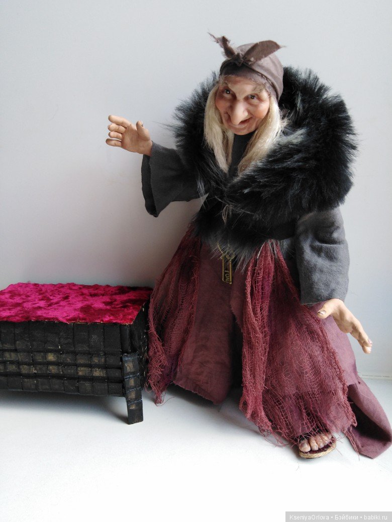 Кукла Баба-Яга — Лепка авторских кукол: полимерная глина (фото 4)