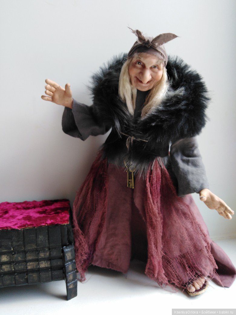 Кукла Баба-Яга — Лепка авторских кукол: полимерная глина (фото 3)