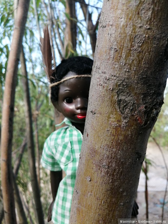 Вождь краснокожих . Негритенок. Кукла СССР