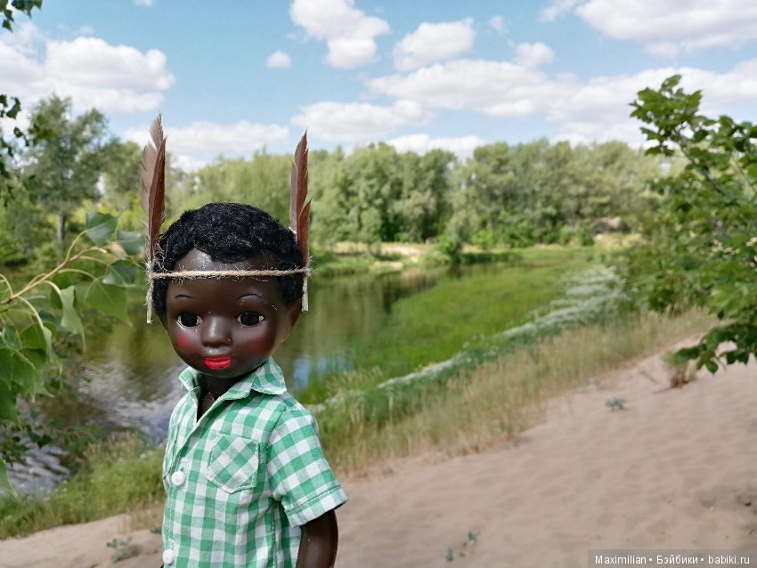 Вождь краснокожих . Негритенок. Кукла СССР (фото 10)
