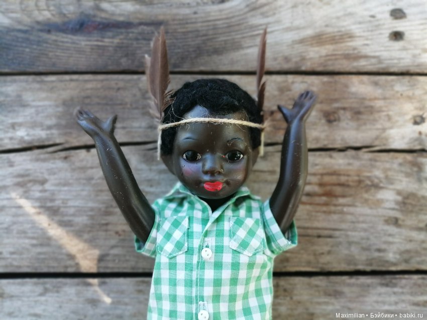 Вождь краснокожих . Негритенок. Кукла СССР