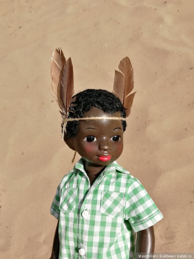 Вождь краснокожих . Негритенок. Кукла СССР (фото 4)