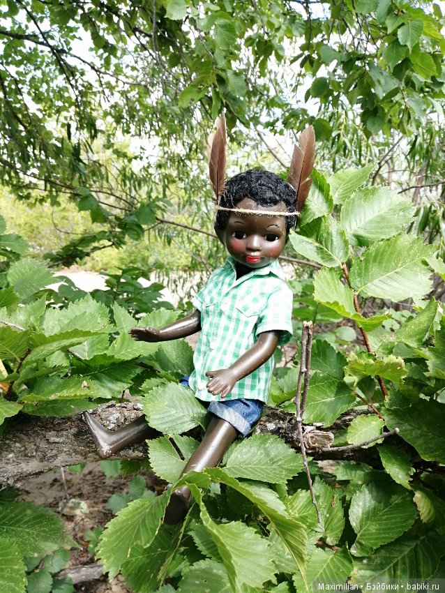 Вождь краснокожих . Негритенок. Кукла СССР