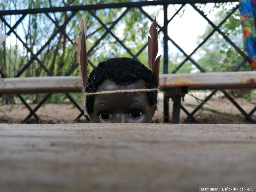 Вождь краснокожих . Негритенок. Кукла СССР (фото 6)