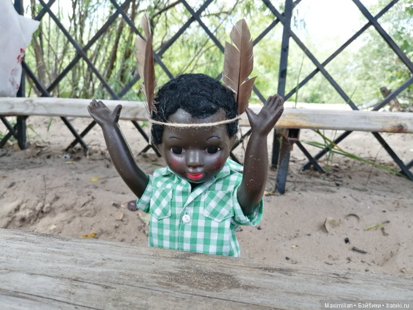 Вождь краснокожих . Негритенок. Кукла СССР (фото 7)