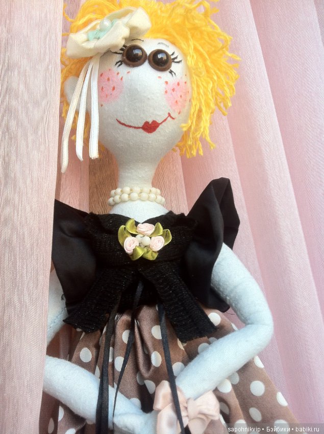 Платье в горошек — Авторские текстильные куклы: Вальдорфские (фото 7)