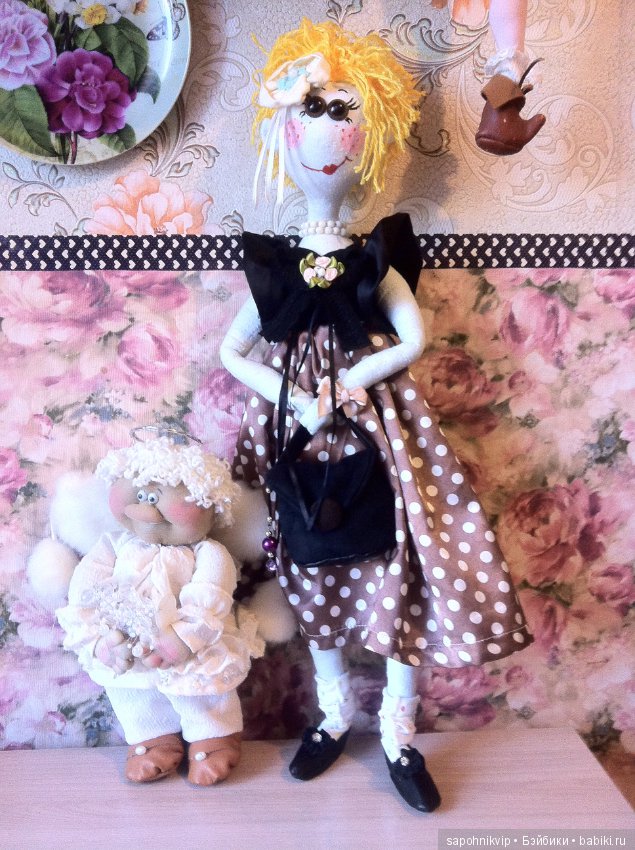Платье в горошек — Авторские текстильные куклы: Вальдорфские (фото 4)