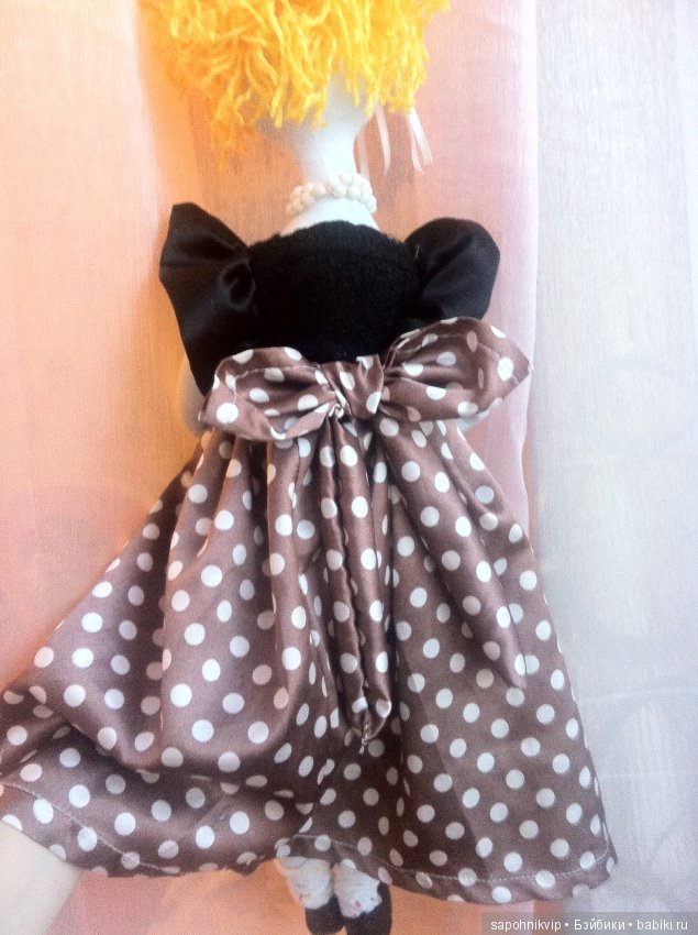 Платье в горошек — Авторские текстильные куклы: Вальдорфские (фото 10)