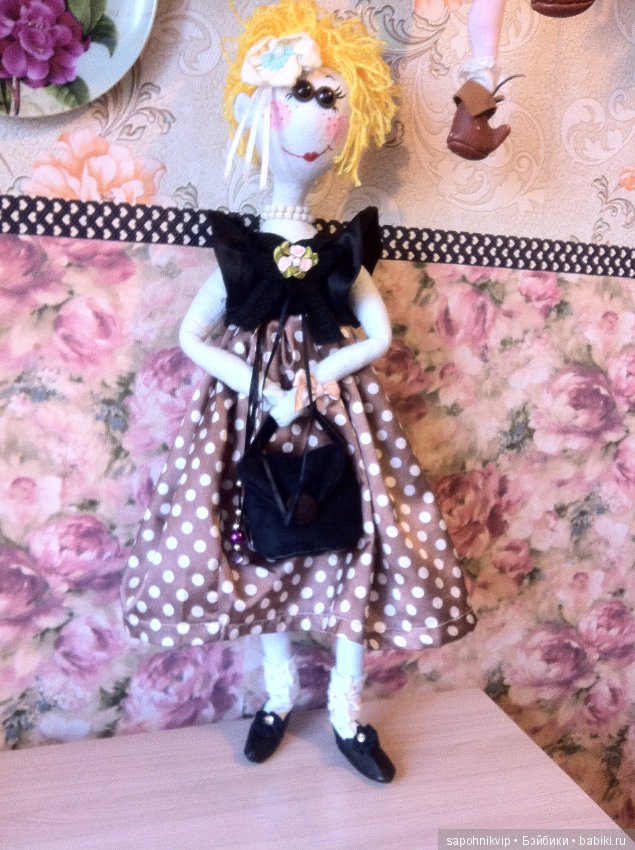 Платье в горошек — Авторские текстильные куклы: Вальдорфские (фото 3)