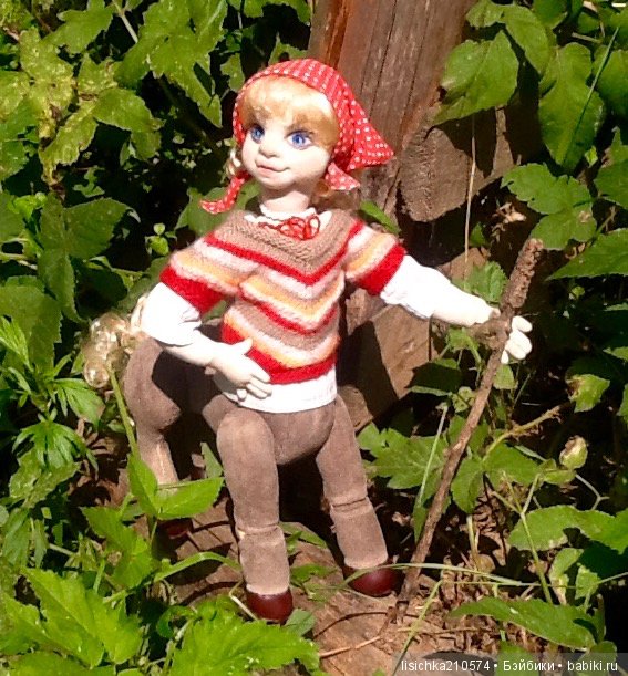 КЕНТАВРЁНОК Лидия. Необычная текстильно-шарнирная кукла