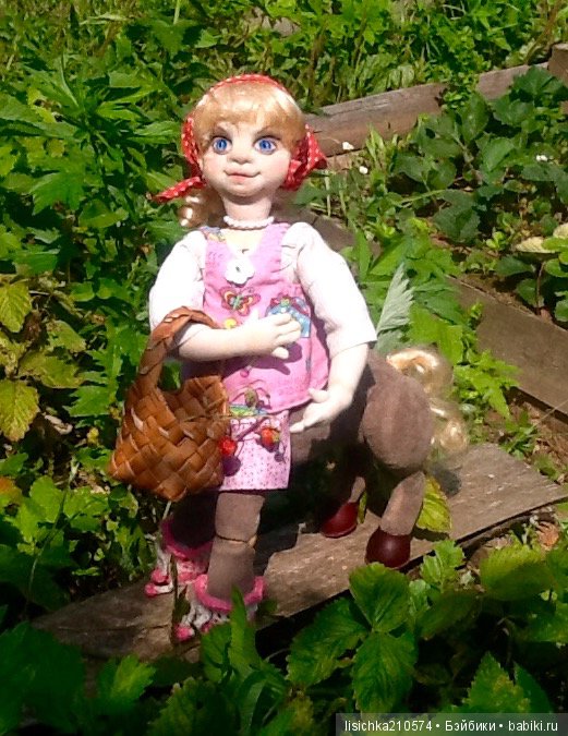 КЕНТАВРЁНОК Лидия. Необычная текстильно-шарнирная кукла (фото 5)