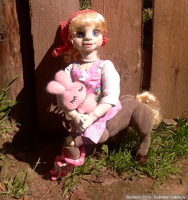 КЕНТАВРЁНОК Лидия. Необычная текстильно-шарнирная кукла