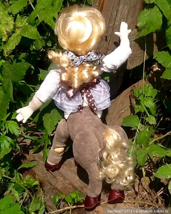 КЕНТАВРЁНОК Лидия. Необычная текстильно-шарнирная кукла
