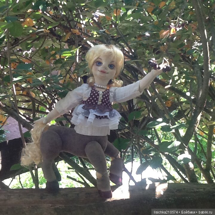 КЕНТАВРЁНОК Лидия. Необычная текстильно-шарнирная кукла