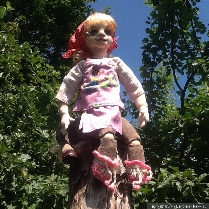 КЕНТАВРЁНОК Лидия. Необычная текстильно-шарнирная кукла (фото 9)