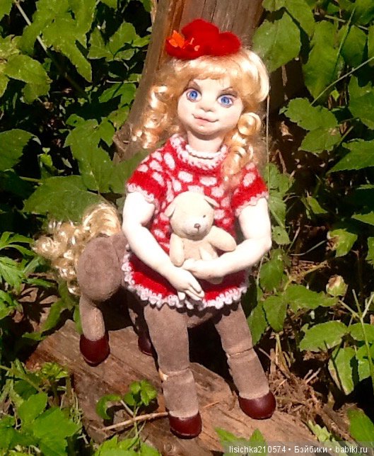 КЕНТАВРЁНОК Лидия. Необычная текстильно-шарнирная кукла