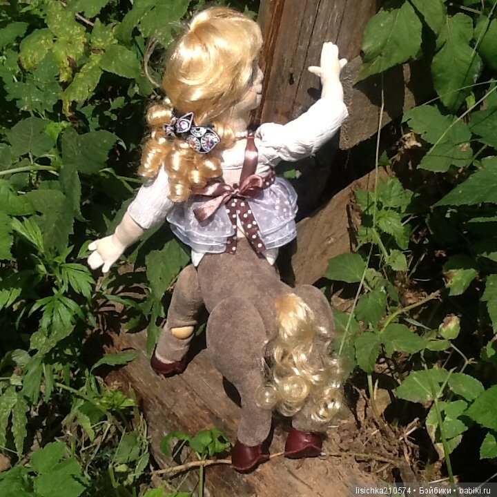 КЕНТАВРЁНОК Лидия. Необычная текстильно-шарнирная кукла