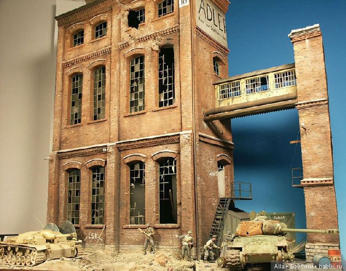 Диорама "Panic in the background"