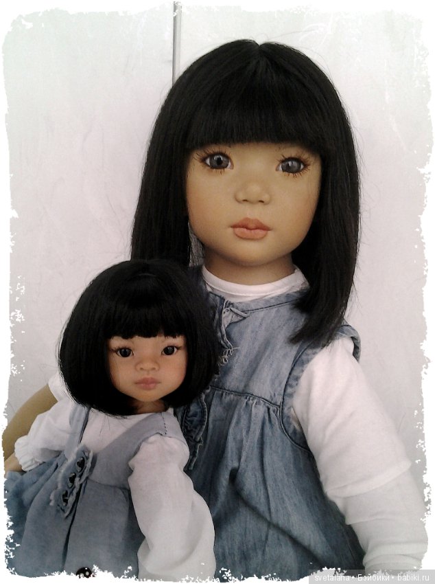 Ширем и ее маленькая копия. Куколка для куклы (фото 7)