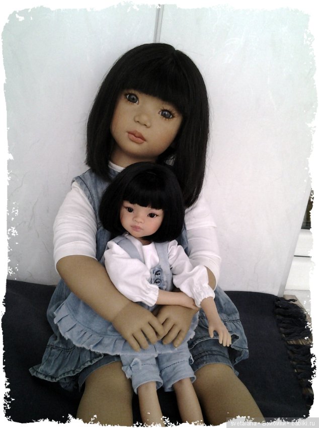 Ширем и ее маленькая копия. Куколка для куклы (фото 9)