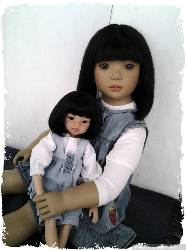 Ширем и ее маленькая копия. Куколка для куклы (фото 8)