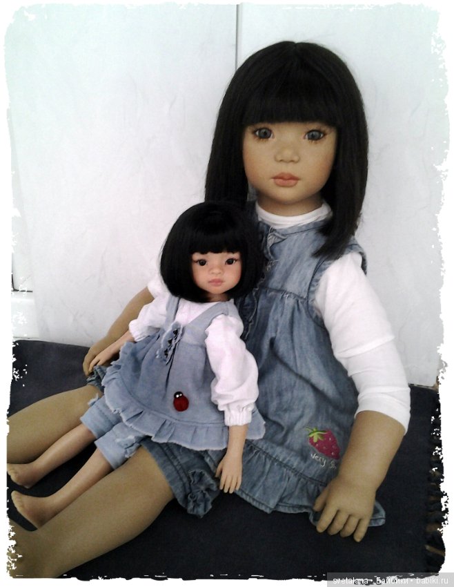 Ширем и ее маленькая копия. Куколка для куклы