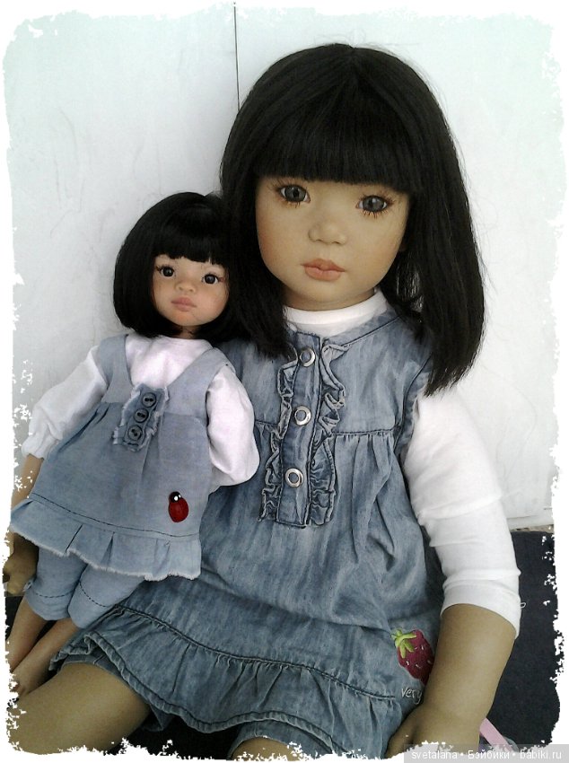 Ширем и ее маленькая копия. Куколка для куклы (фото 6)