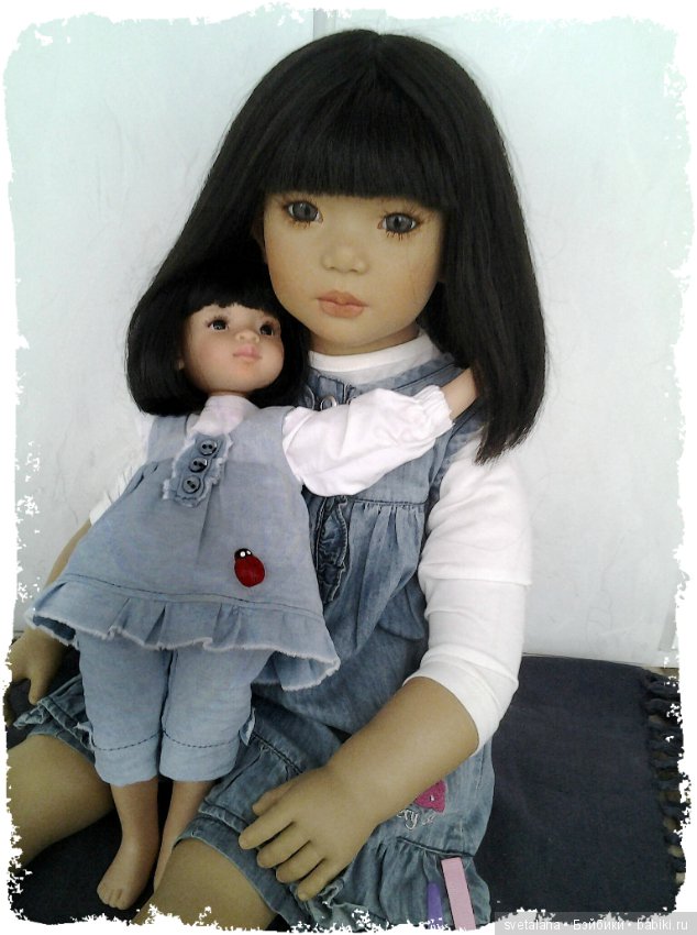 Ширем и ее маленькая копия. Куколка для куклы (фото 10)