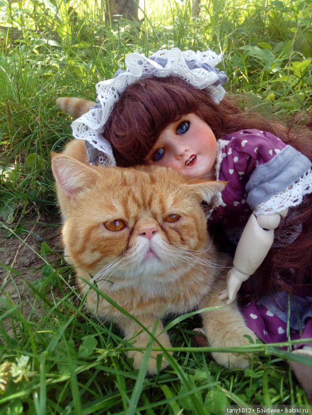 Лето, дача, кот — Антикварные куклы Unis France (Юнис): молд 301 (фото 4)