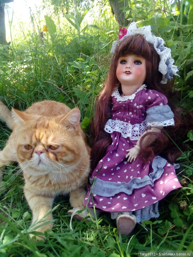 Лето, дача, кот — Антикварные куклы Unis France (Юнис): молд 301 (фото 3)