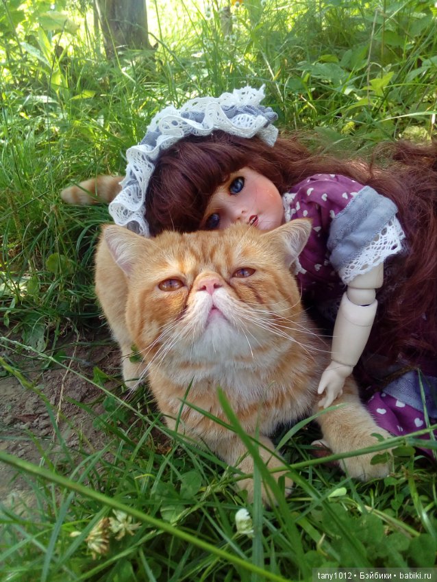 Лето, дача, кот — Антикварные куклы Unis France (Юнис): молд 301