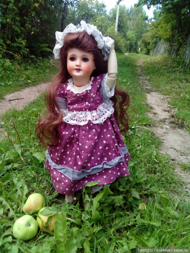 Лето, дача, кот — Антикварные куклы Unis France (Юнис): молд 301 (фото 6)