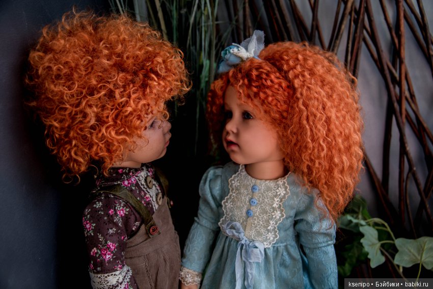Ретро детки - Лёва и Соня. ООАК Готц Gotz (фото 7)