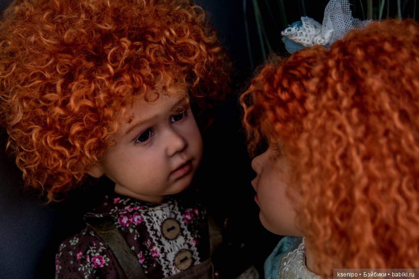 Ретро детки - Лёва и Соня. ООАК Готц Gotz (фото 8)