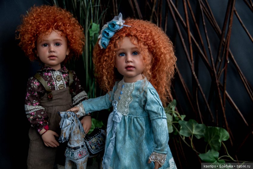 Ретро детки - Лёва и Соня. ООАК Готц Gotz