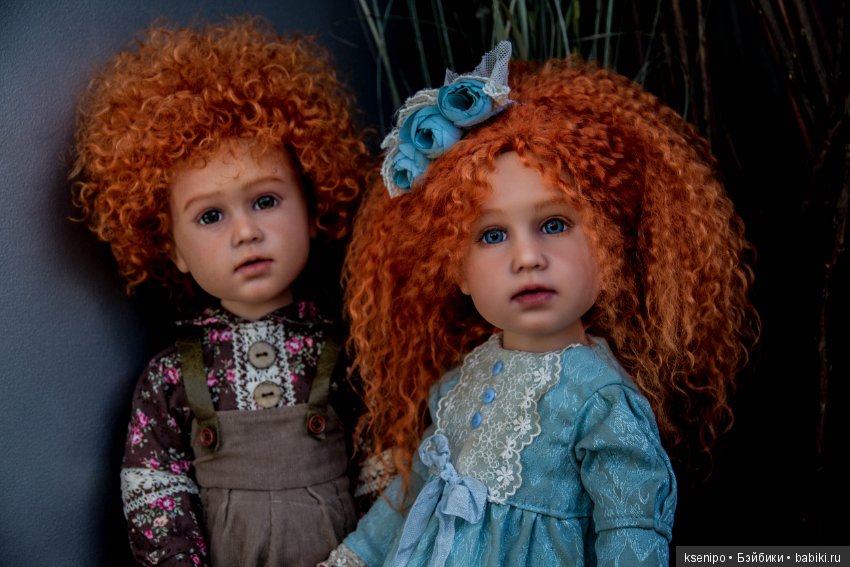Ретро детки - Лёва и Соня. ООАК Готц Gotz (фото 3)