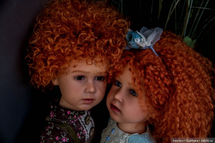 Ретро детки - Лёва и Соня. ООАК Готц Gotz (фото 9)