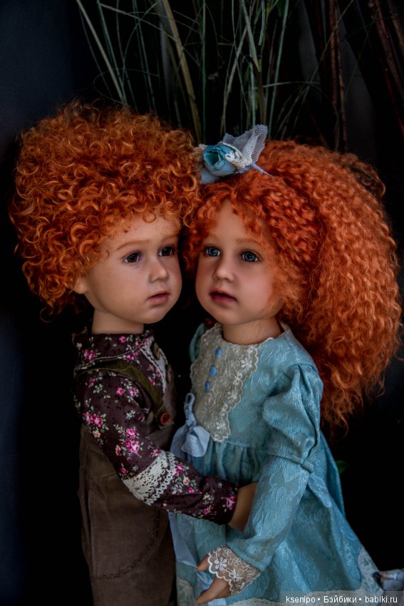 Ретро детки - Лёва и Соня. ООАК Готц Gotz (фото 10)