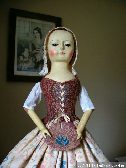 Queen Anne Style Doll - мой образ деревянных кукол 16-18 века (фото 9)